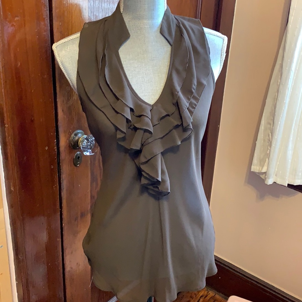 Sheer sleeveless blouse